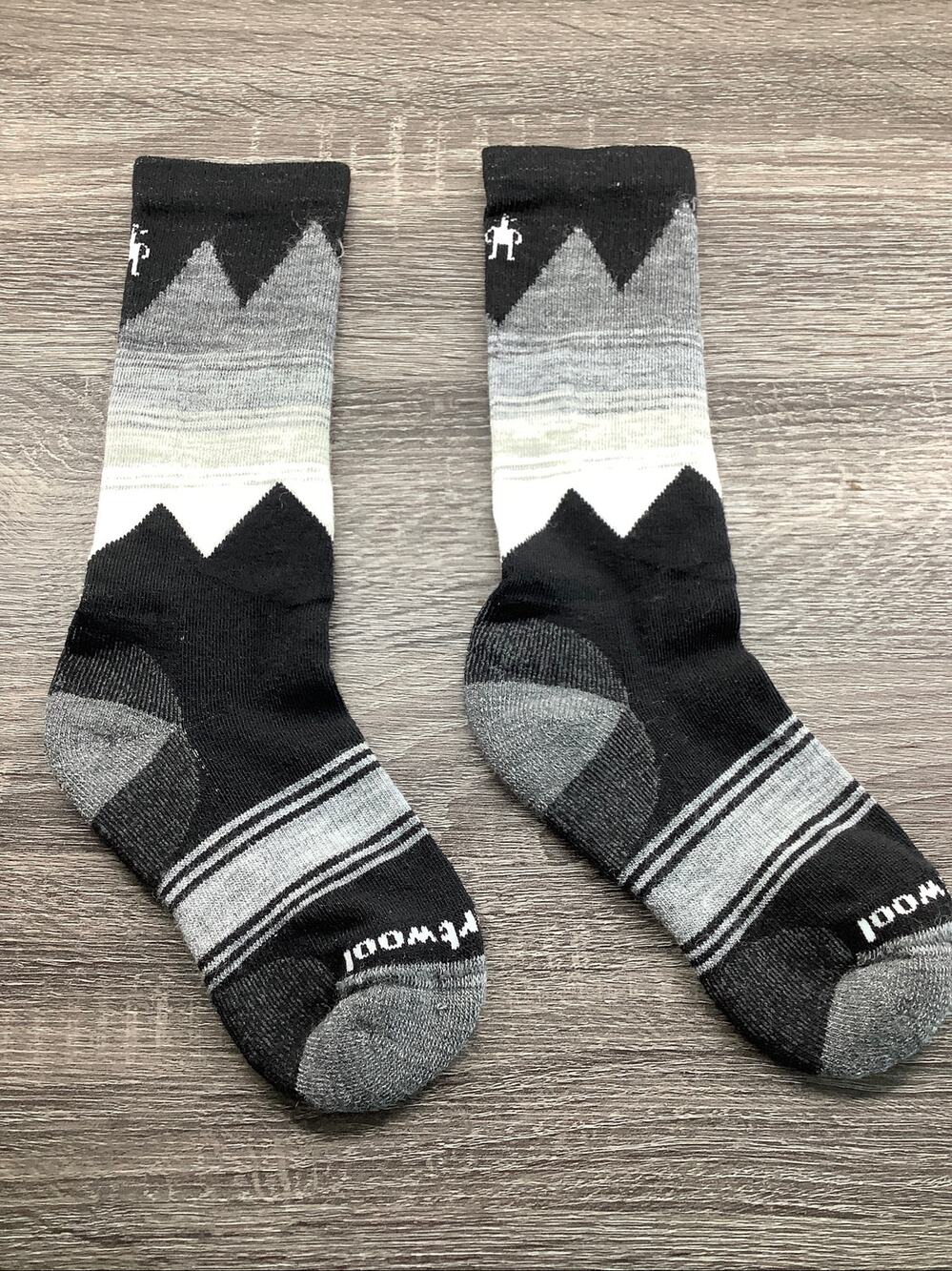 Smartwool Kids M Black Light Cushion Ski Snowboard Socks Outdoor Winter B19-5